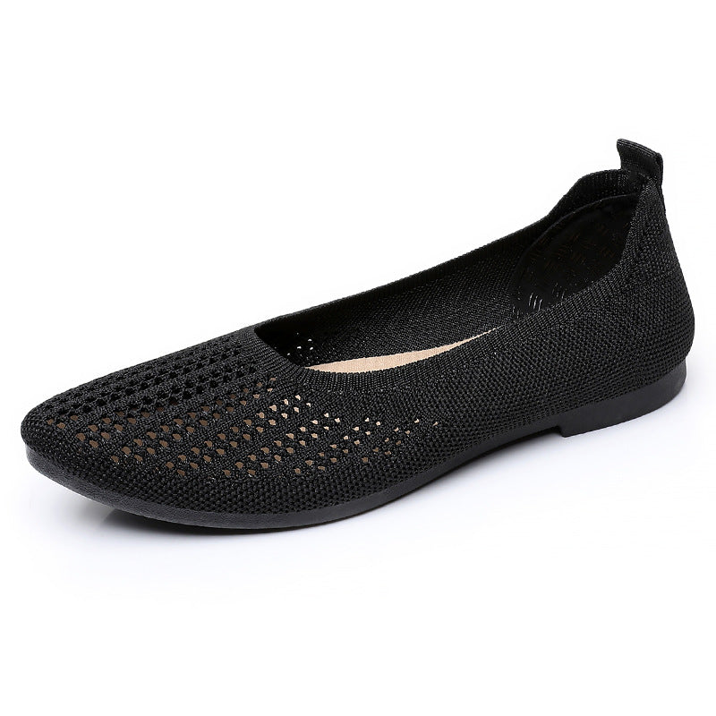 Damen Ballerinas Atmungsaktiv Flexibel Elegant