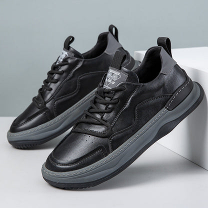 Damen Leder Sneaker Bequem Hoher Komfort - BerlinGlamour