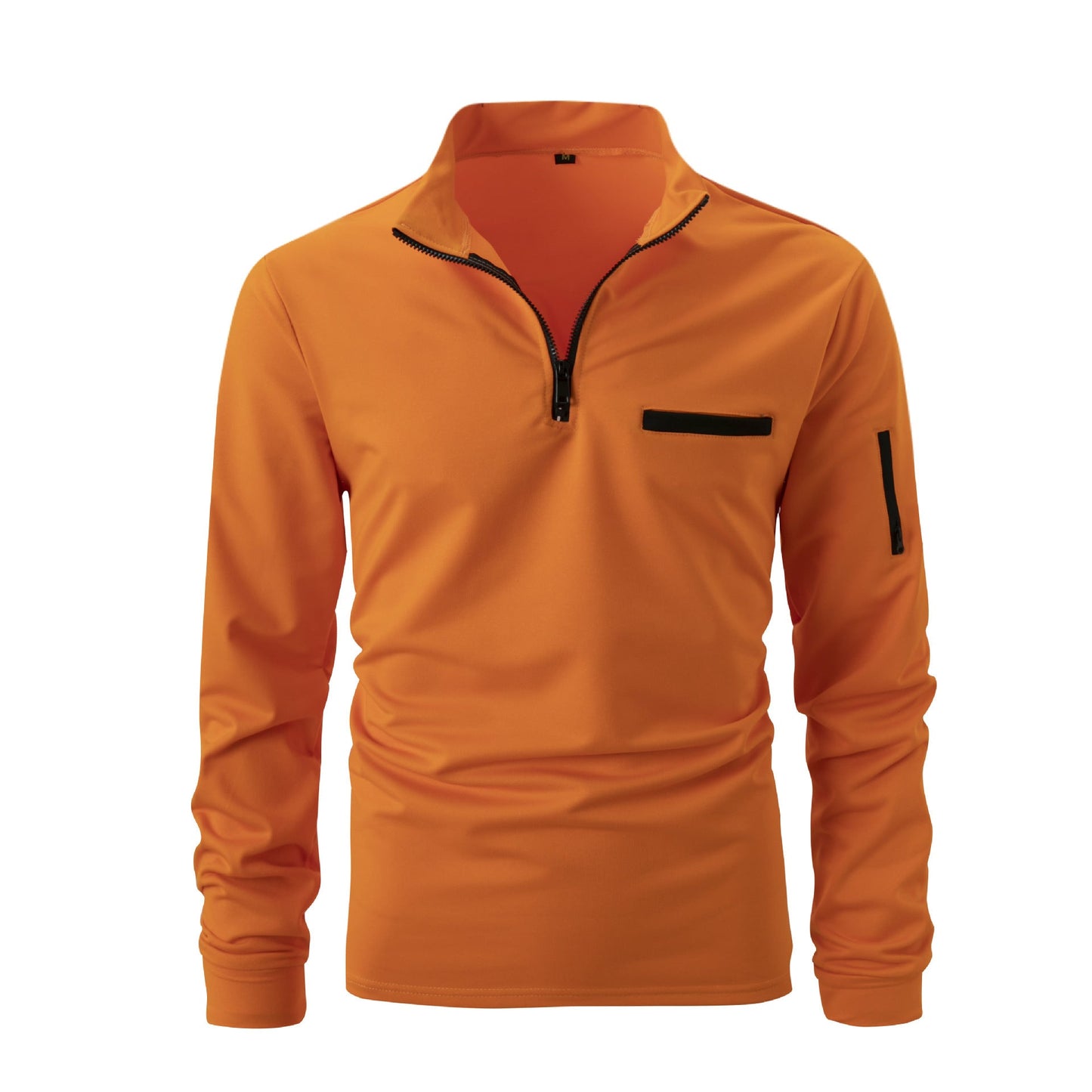 Herren Langarmshirt Sportlich Funktionstasche