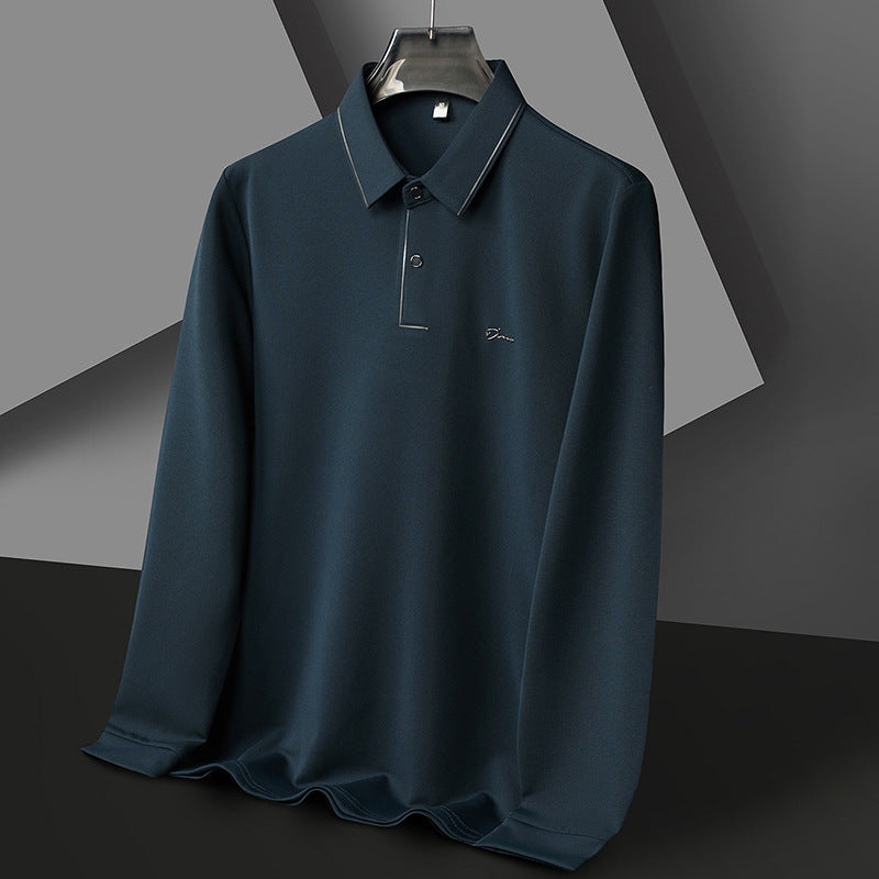 Herren Poloshirt Langarm Feuchtigkeitsregulierend Hochwertig