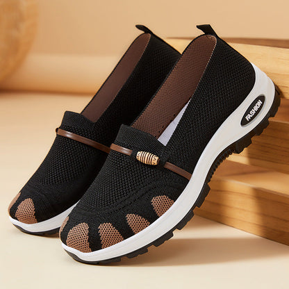 Damen Slip-On Schuhe Bequem Freizeit Schuhe Flexibel