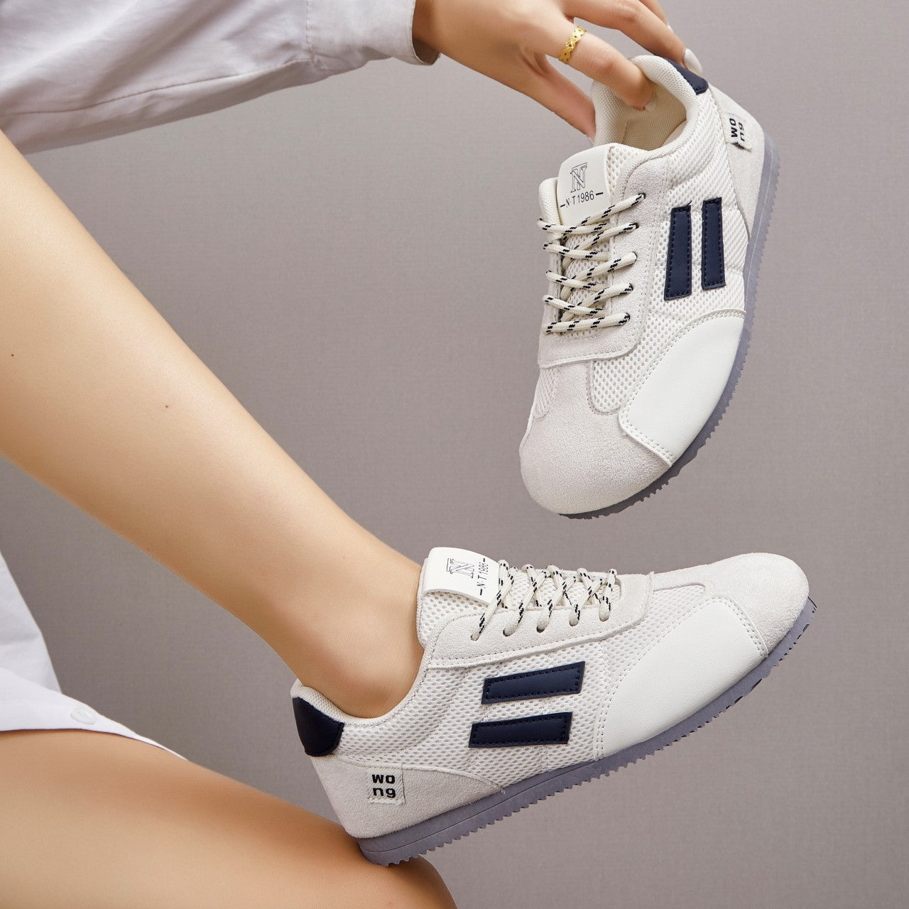 Damen Sport-Schuhe Laufschuhe Atmungsaktiv Rutschfest