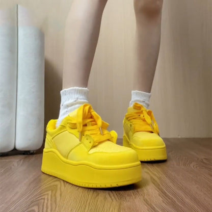 Damen Sneaker Plattform Schuhe Frauen Mode