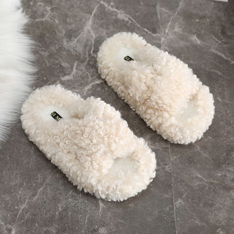 Damen Hausschuhe Flauschig Warm Weich
