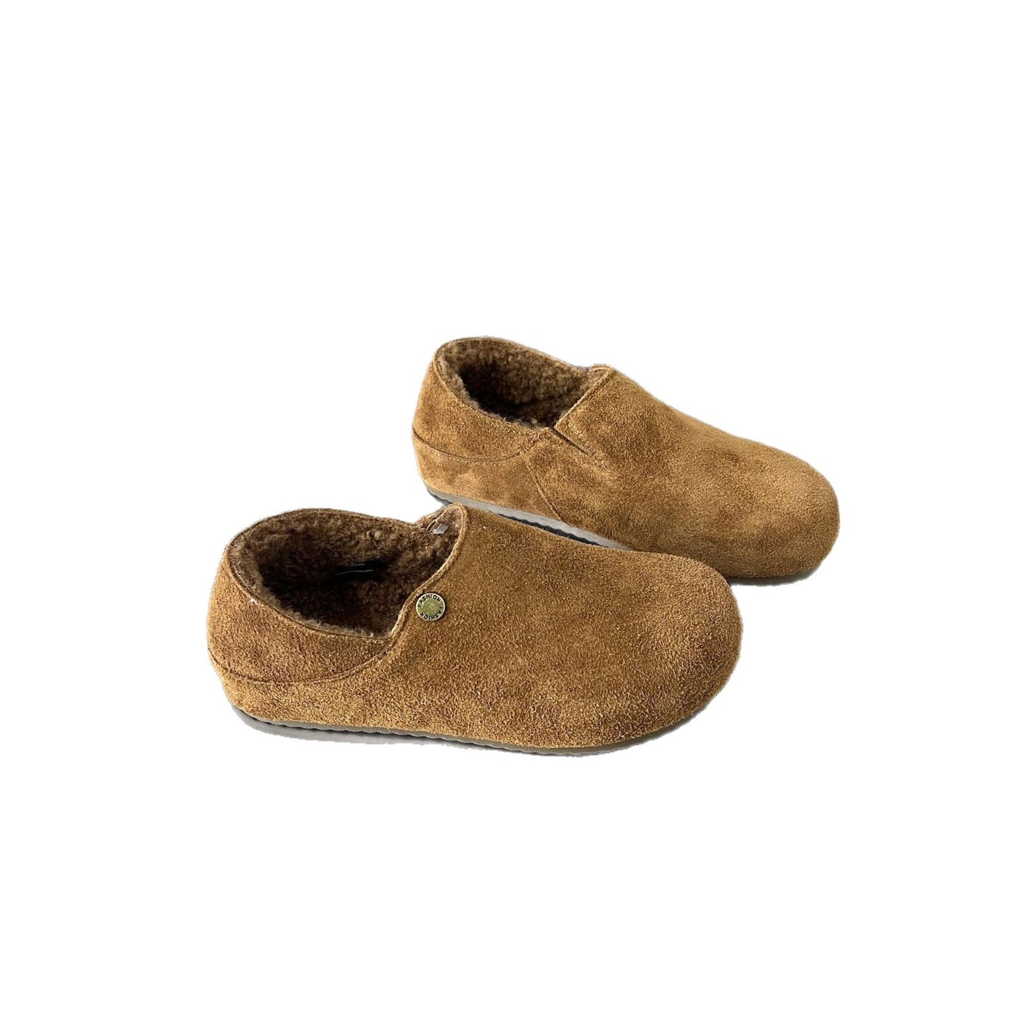 Damen Clogs Wildleder Bequem Kuschelig