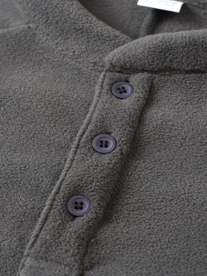 Herren Fleece Pullover Stehkragen Modern Bequem