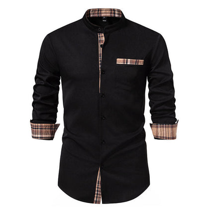 Herren Hemd Langarm Kariert Modern Berlin Style