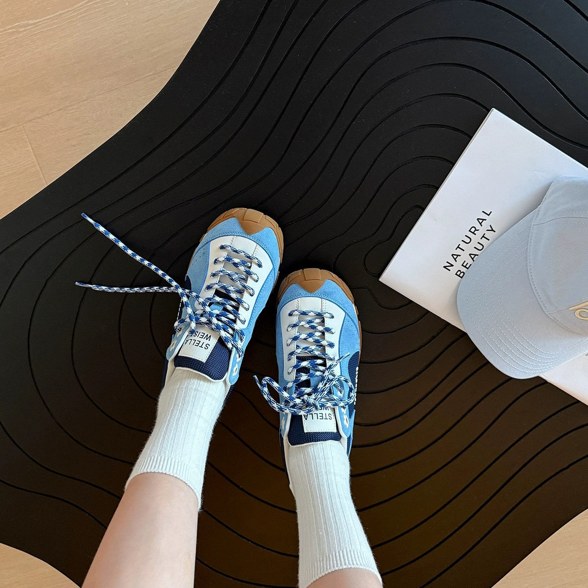 Damen Sneaker Sportlich Atmungsaktiv Weiße Schuhe