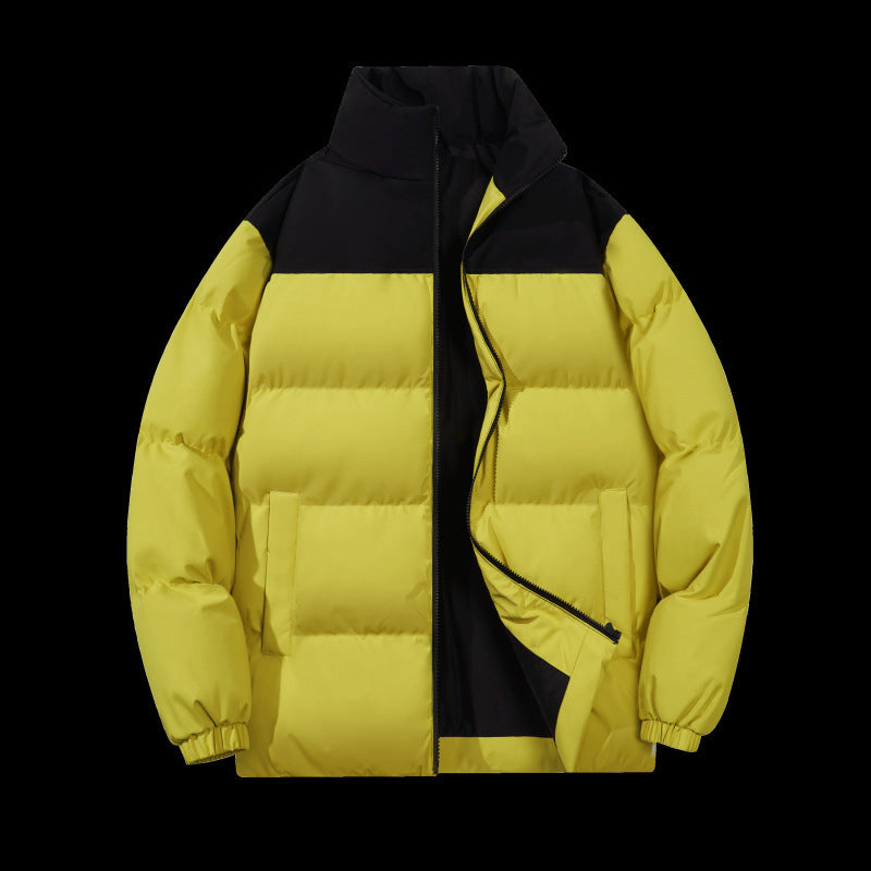 Herren Pufferjacke Warm Isoliert Mit Kragen