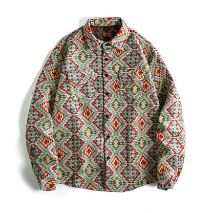 Herren Hemd Patchwork Urban Style Modern