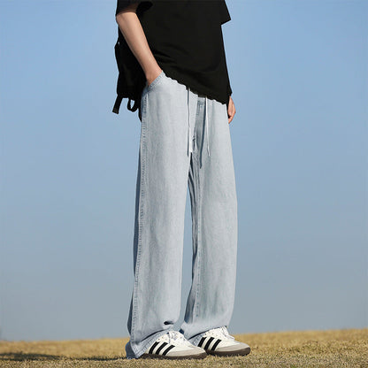 Bequeme Herren Jeans Hose mit verstellbarem Bund Baumwolle