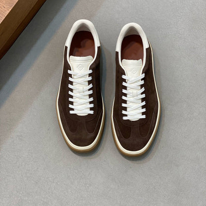 Damen Sneaker Weiches Wildleder Schnürsystem Modern