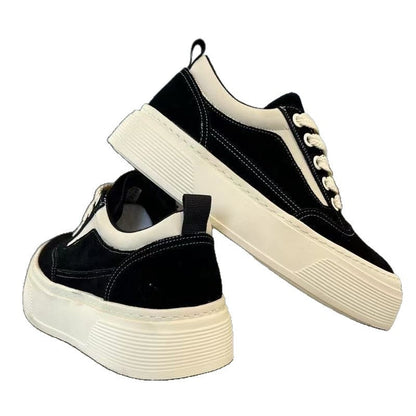 Damen Sneaker Strukturiert Voluminöse Sohle Mode