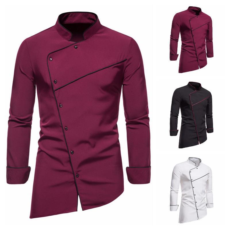 Herren Kochjacke Modern Edel Verarbeitung Kontrastfarben - BerlinGlamour