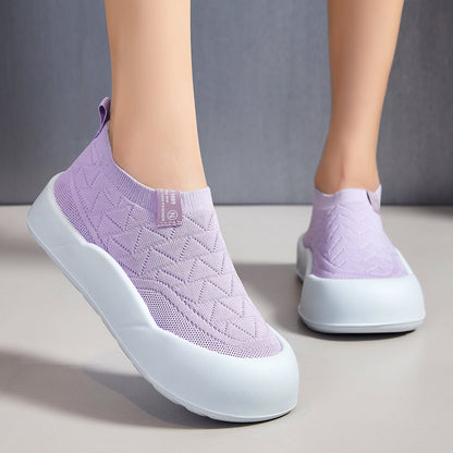 Damen Sportschuhe Bequem Slip-On Stoßdämpfend Sneaker