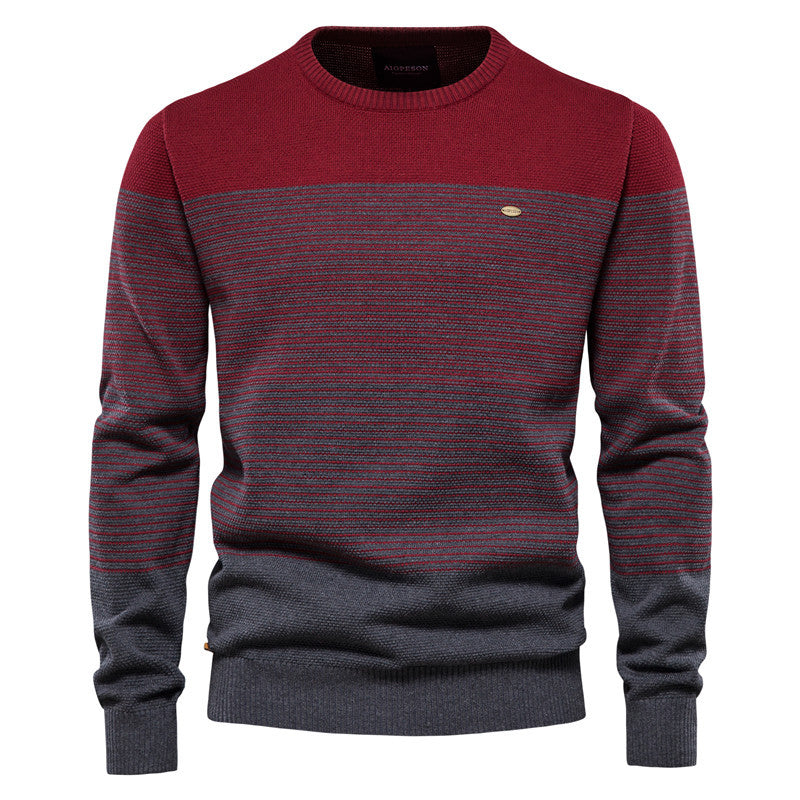Herren Strickpullover Modern Elegent Farbblock