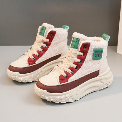 Damen Sneaker Winter Warm kuschelig Rutschfest