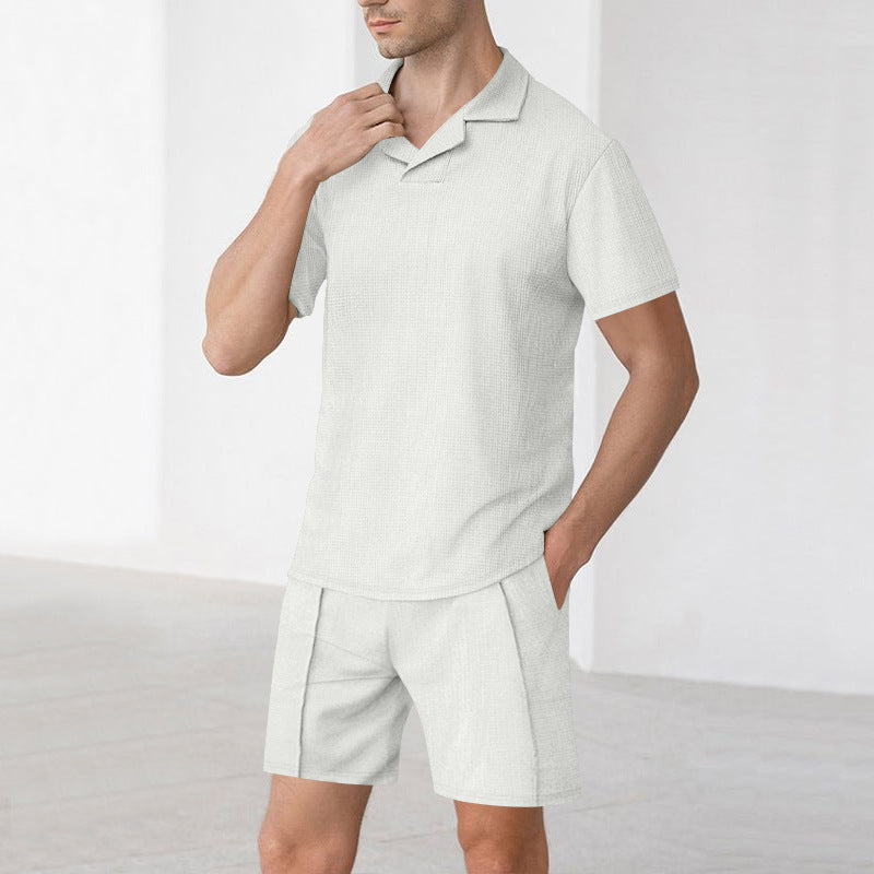 Herren Freizeithemd mit Shorts Sommer Casual