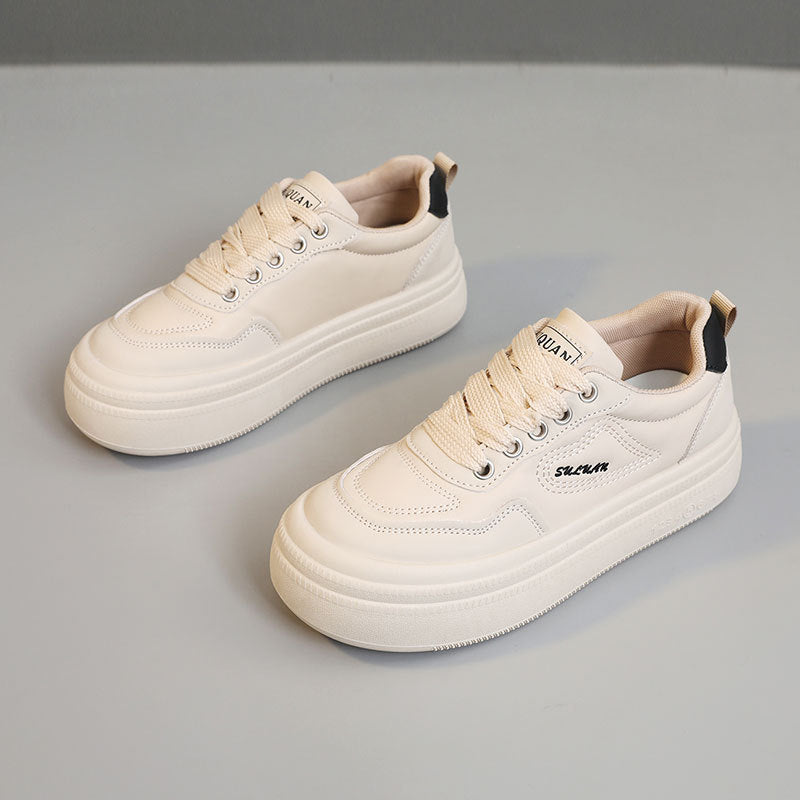Damen Plateau Sneaker atmungsaktiv Komfort Sohle