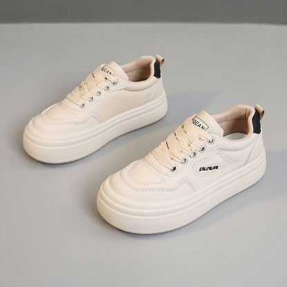 Damen Plateau Sneaker atmungsaktiv Komfort Sohle