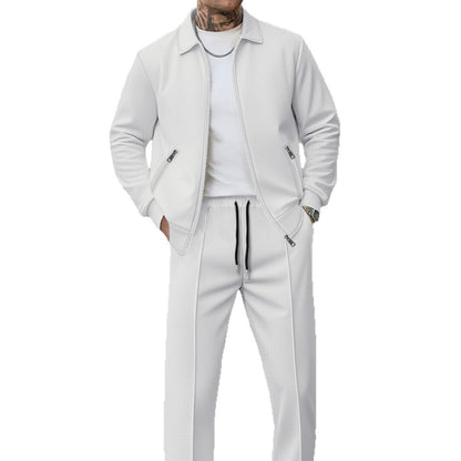 Herren Freizeit Set Stilvolle Hose und Jacke Modern