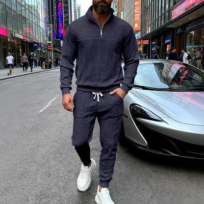 Herren Sportset Sweatjacke Hose mit Reißverschlusstaschen