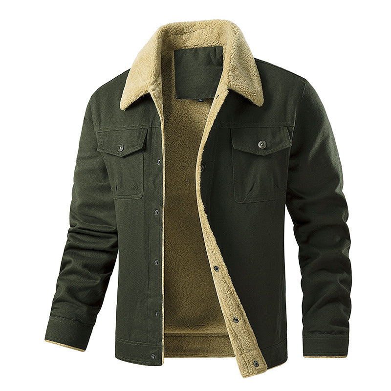 Herren Winterjacke Teddyfutter gefüttert Warm