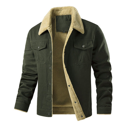 Herren Winterjacke Teddyfutter gefüttert Warm
