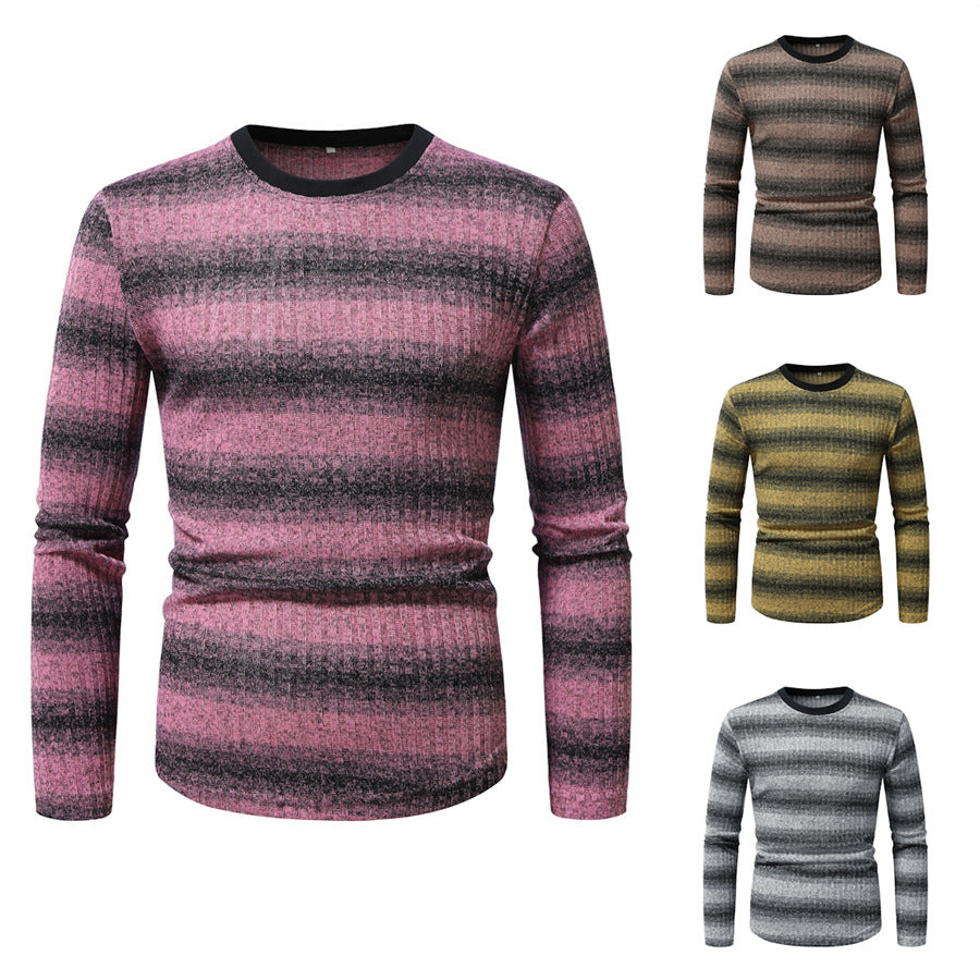 Herren Langarmshirt Modernes Strukturmuster Berlin Style - BerlinGlamour