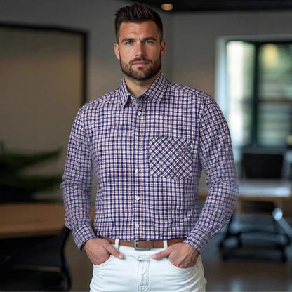 Herren Hemd Kariert Modern Baumwolle Qualität