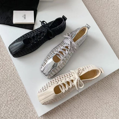 Damen Sneaker Atmungsaktiv Leicht Netzstoff