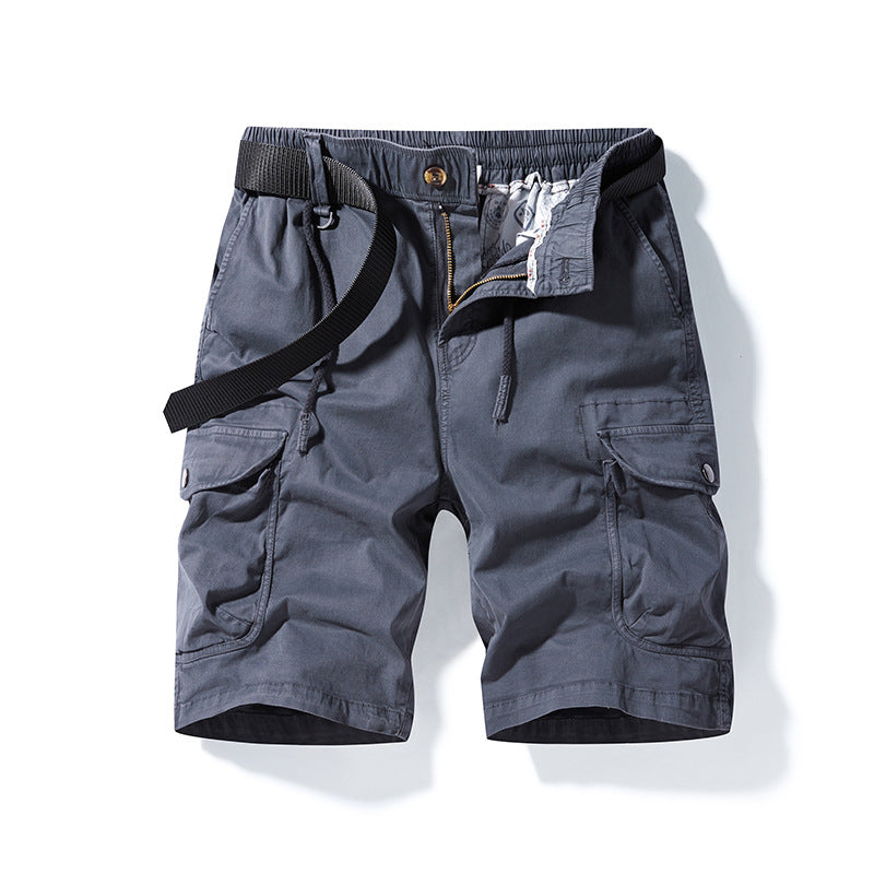 Herren Cargoshorts Bequem Elastisch Taschen