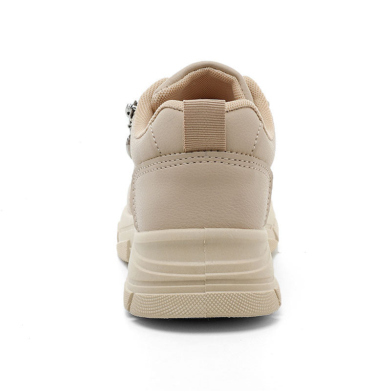 Damen Sneaker Sportlich Komfortabel mit Reißverschluss
