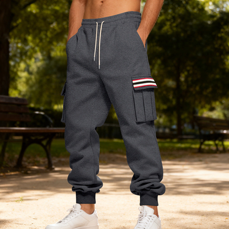 Herren Cargo-Hose Robust Bequem Grau