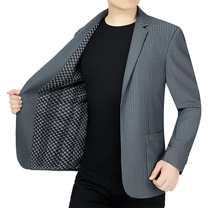 Herren Blazer Slim Fit Strukturiert Modern