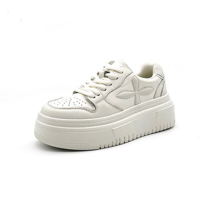 Damen Sneaker Plattform mit dicker Sohle atmungsaktiv Trend