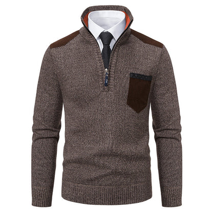 Herren Pullover Lässig Mit Reißverschluss Moderner Kragen