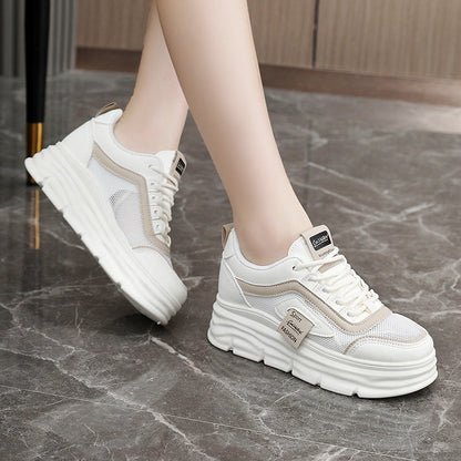 Damen Sneaker PlateauSport Schuhe Atmungsaktiv Mode