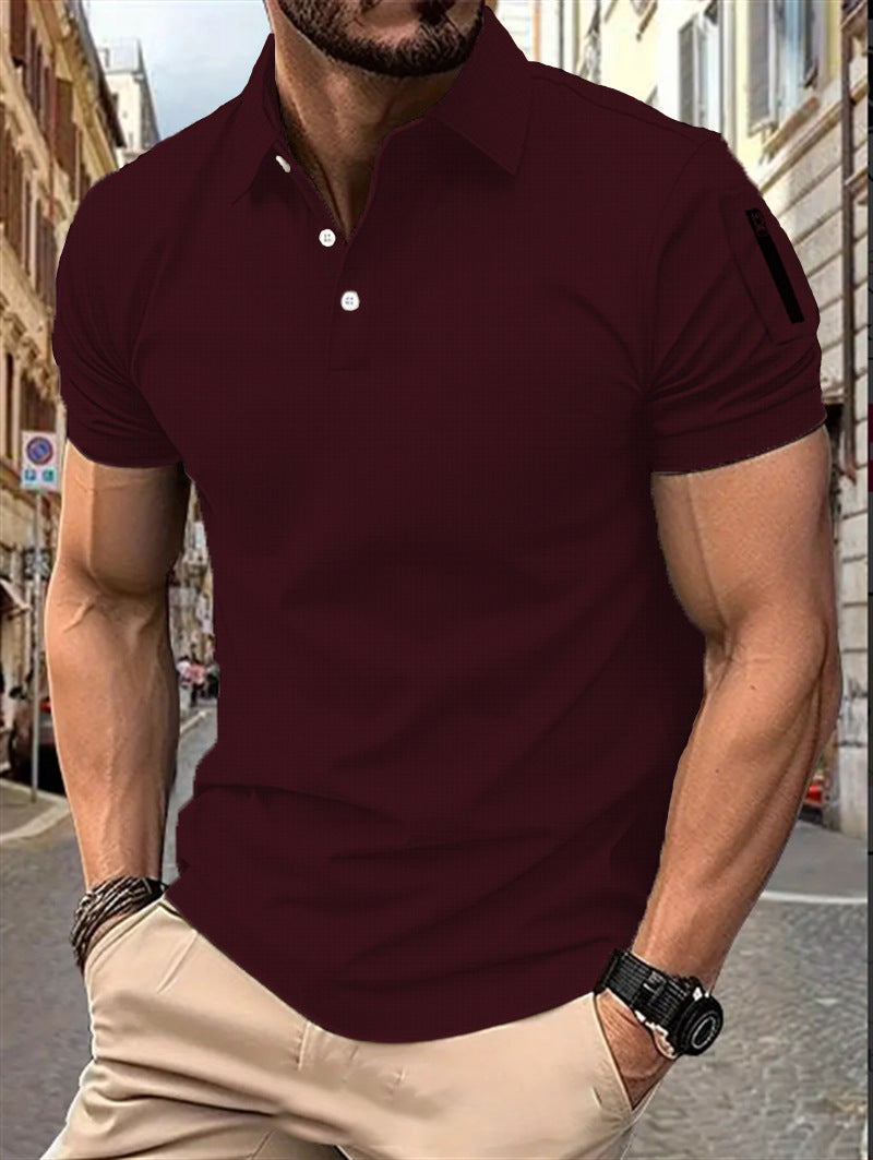 Herren Poloshirt Modern Muster Berlin Style
