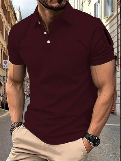 Herren Poloshirt Modern Muster Berlin Style