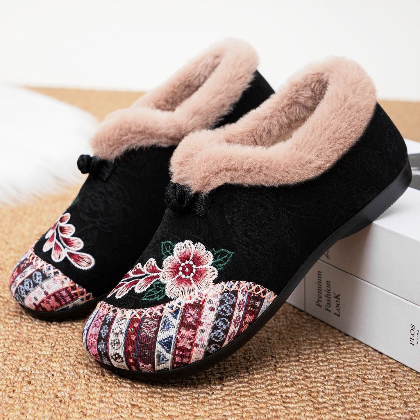 Damen Hausschuhe Kuschelig Flora Soft