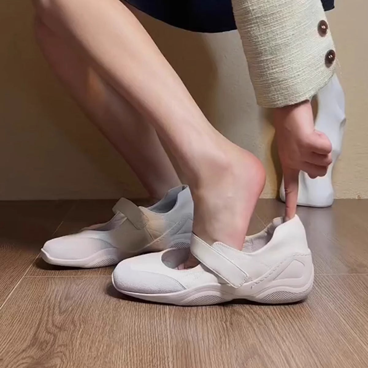 Damen Ballerinas Sportlich Bequem Luftdurchlässig - BerlinGlamour
