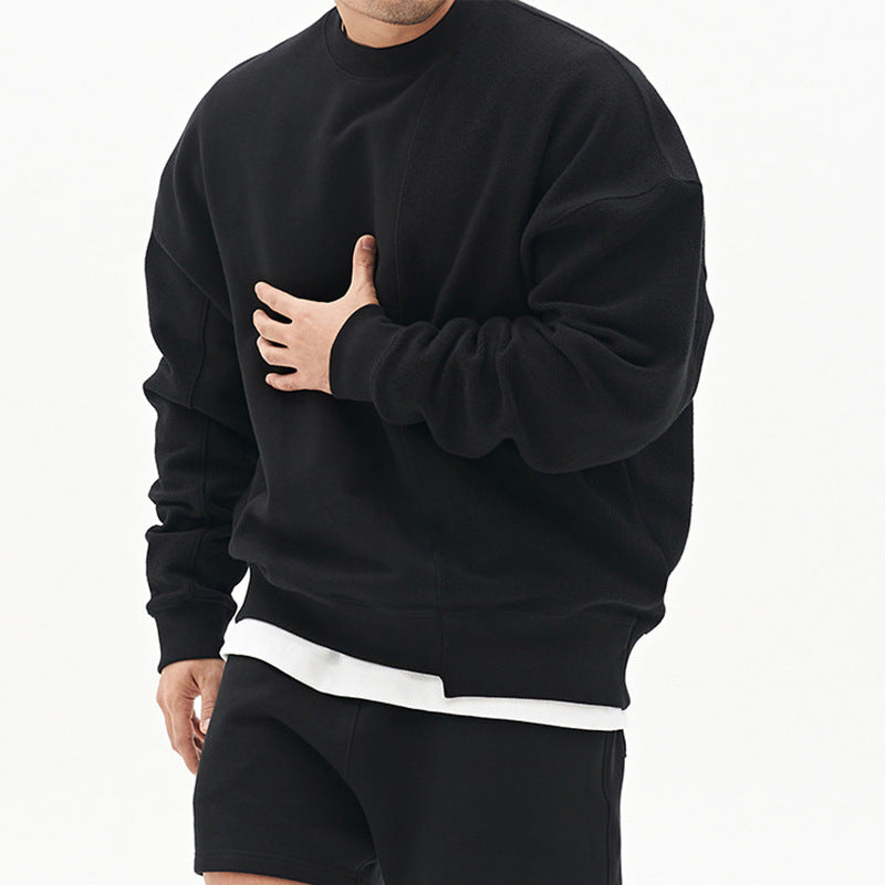 Herren Sweatshirt Modern Bequem Hoher Kragen