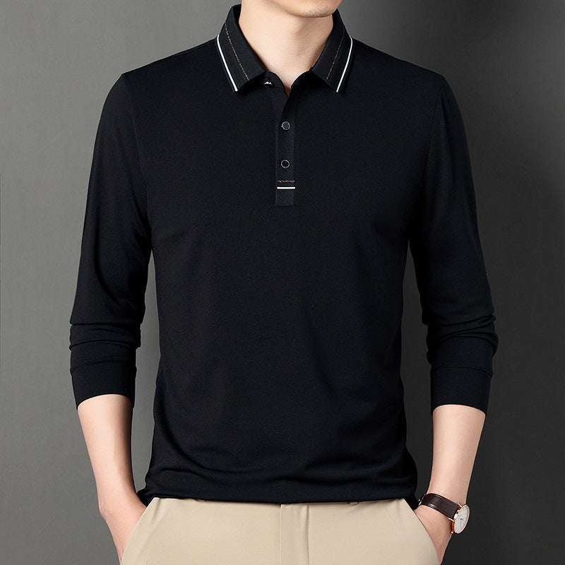 Herren Langarm Polo Hemd Modern Slimfit