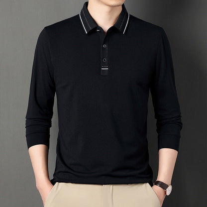 Herren Langarm Polo Hemd Modern Slimfit