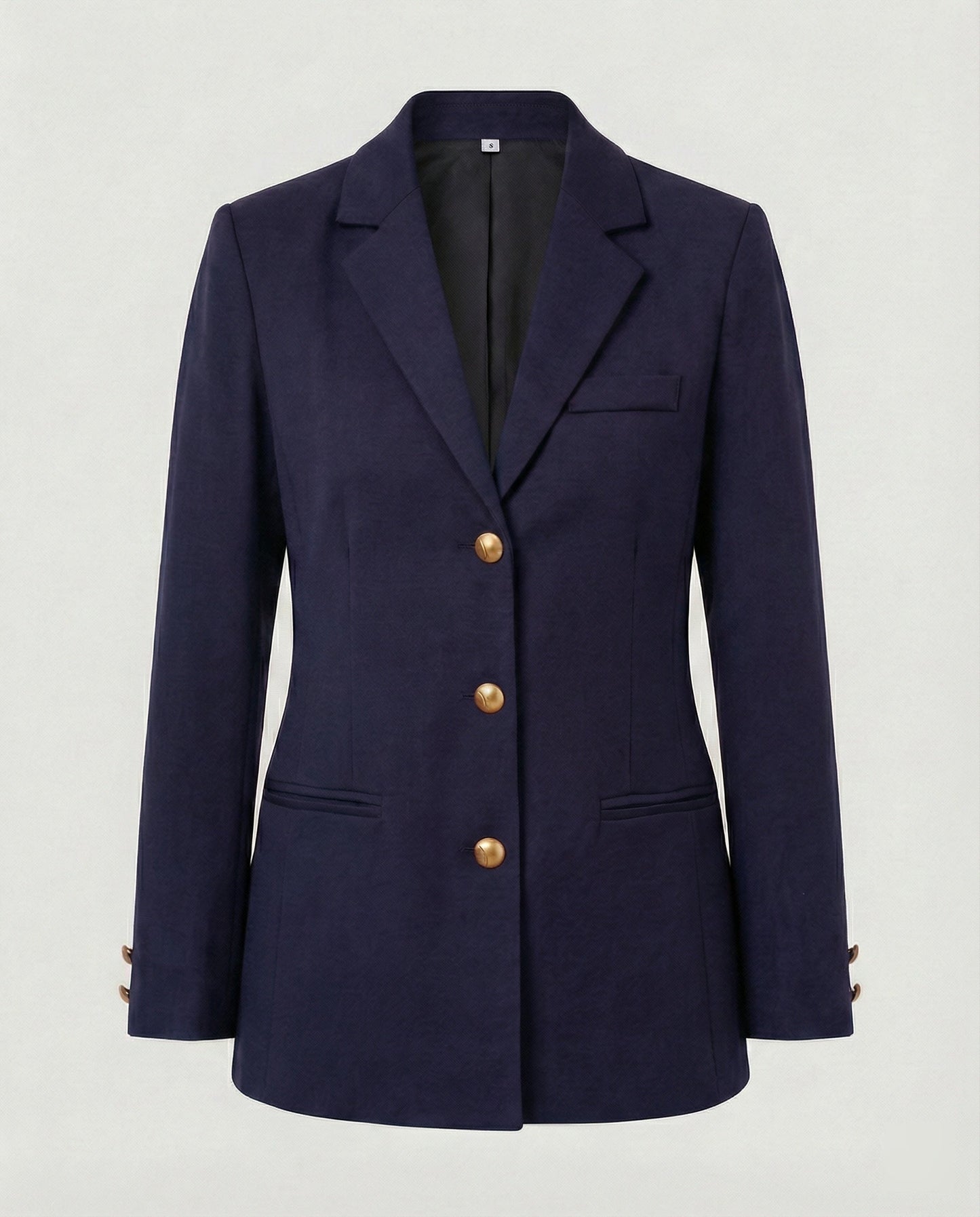 Elegante Damen Blazerjacke Golden Knöpfe Modern - BerlinGlamour