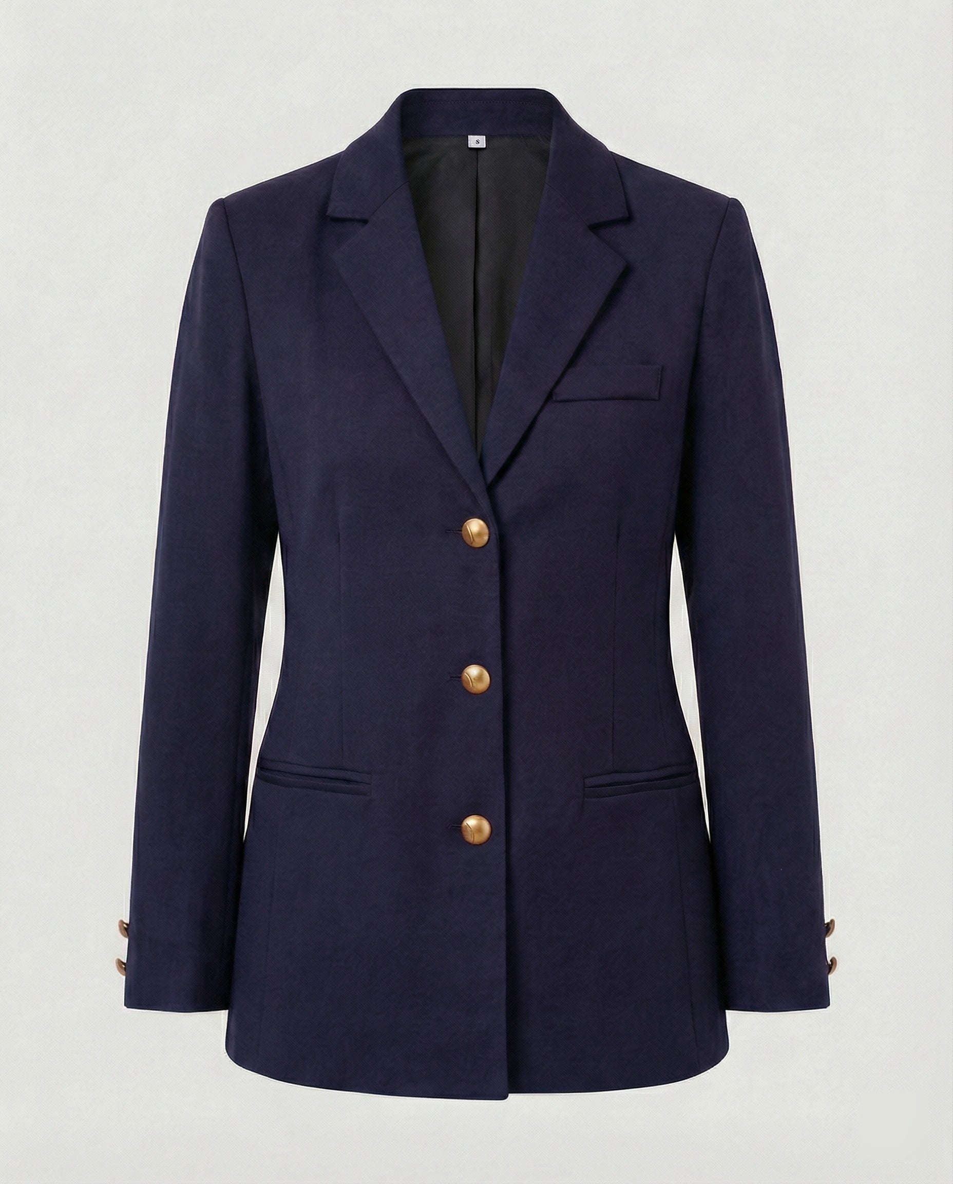 Elegante Damen Blazerjacke Golden Knöpfe Modern - BerlinGlamour