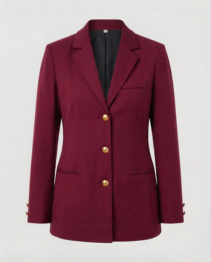 Elegante Damen Blazerjacke Golden Knöpfe Modern