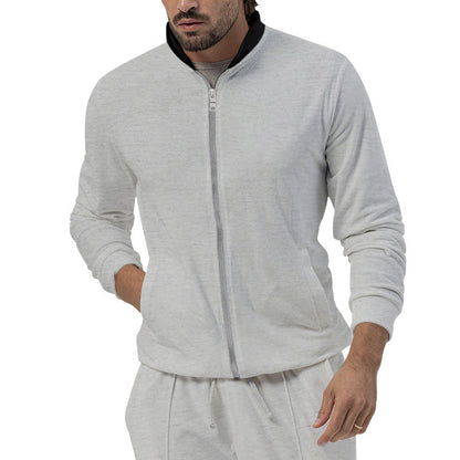 Herren Outdoor-Jacke Atmungsaktiv mit Kragen und Taschen