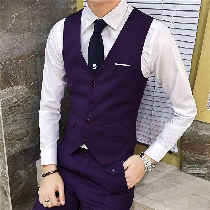 Herren Anzug Slim Fit Mit Taschen Elegant